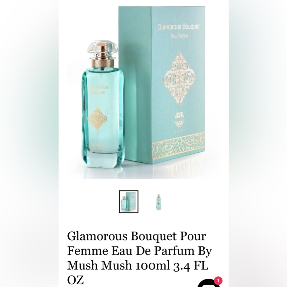 🆕GLAMOROUS Bouquet Pour Femme Eau De Parfum By Mush Mush 100ml / 3.4 FL OZ - Picture 3 of 16